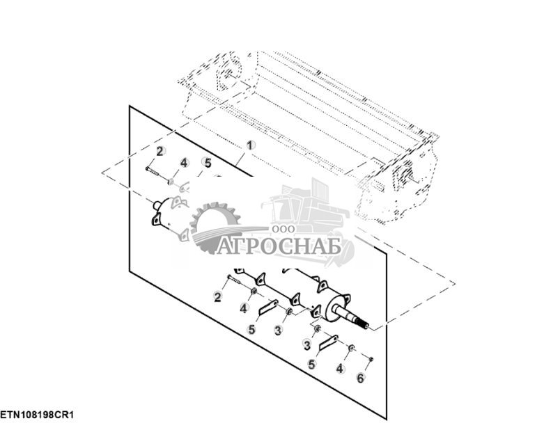 Ротор с зубчатыми ножами, соломоизмельчитель сверхтонкого реза - ST828067 872.jpg